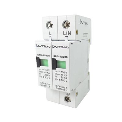Supresor de voltaje para tableros distribución 2 Polos, 120 Vac - SPD-12022