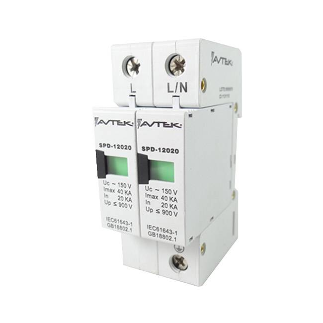 Supresor de voltaje para tableros distribución 2 Polos, 120 Vac - SPD-12022