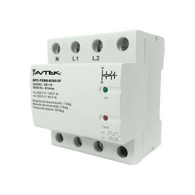 Protector de Voltaje Bifásico para cocinas eléctricas, de inducción, centros de lavado, 220 VAC - SPC-PEBB-B260/2F