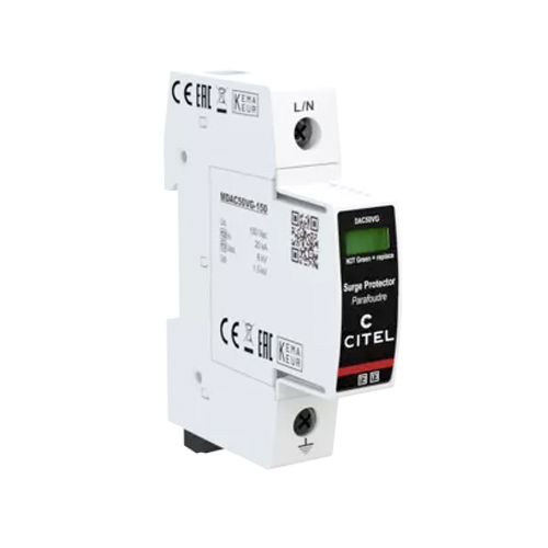 CITEL DAC50VGS-10-150 – Protector de sobretensión tipo 2+3, monofásico 150 V AC, módulo enchufable