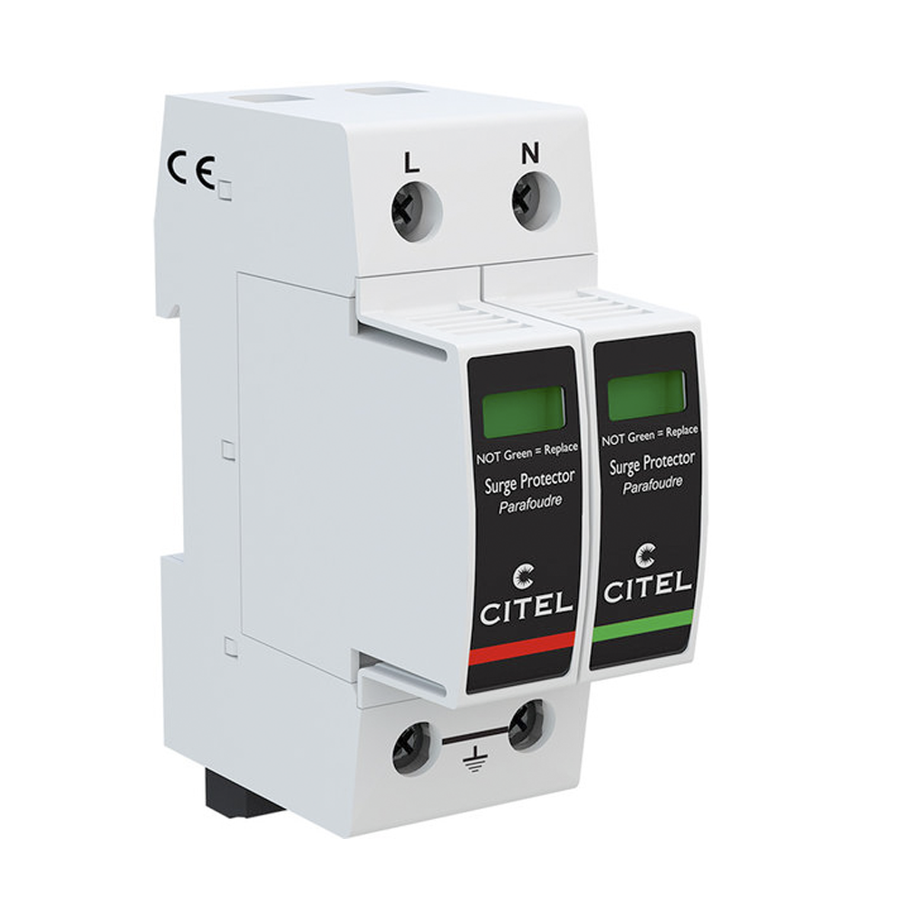 CITEL DAC50VGS-11-150 – Protector de sobretensión Tipo 2+3, 1P+N, 150 V AC, módulo enchufable