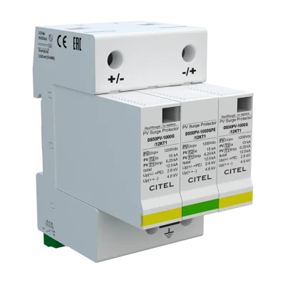 CITEL DS50PV-1000G-51 – Protector de sobretensión Tipo 2 para sistemas fotovoltaicos, 1000 V DC, versión “G”, 2 polos