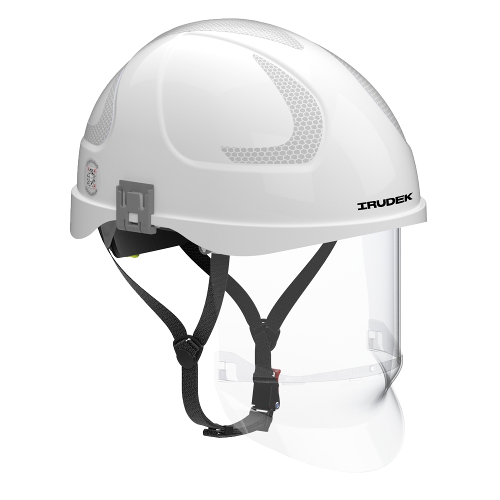 カラカラ : 1ED [e1 023/128] psa9 Irudek Secra 1 – Casco con visor integrados, protección para arco