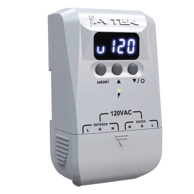 Avtek PBAS-B130-LED — Protector de voltaje con pantalla digital y alta supresión para A/A y motores, 120 VAC, con borneras