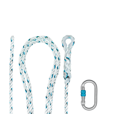 Irudek Cobra 14 mm — Cuerda torcida con mosquetón, de 10 a 50 m