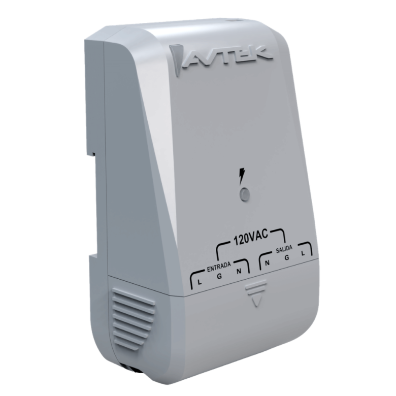 Avtek PEBAS-B130 — Protector de voltaje con alta supresión para A/A inverter y motores, hasta 18 000 BTU, 120 VAC, con borneras