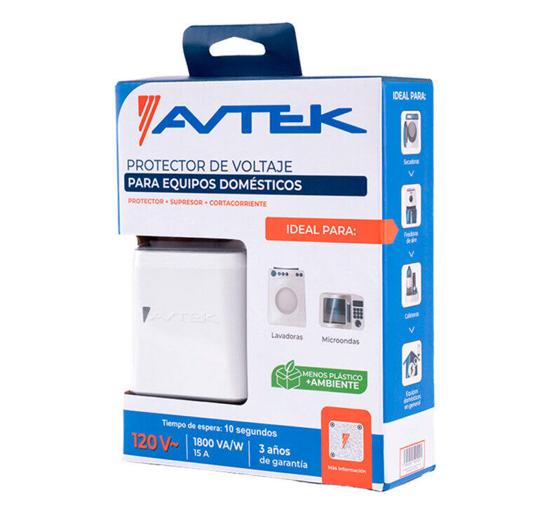Avtek PTED-1T515 — Protector de voltaje para lavadoras, secadoras y microondas, 120 VAC — foto 2